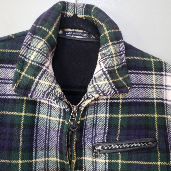 Gloverall Wool Plaid Tartan Coat - Picture 4 of 14